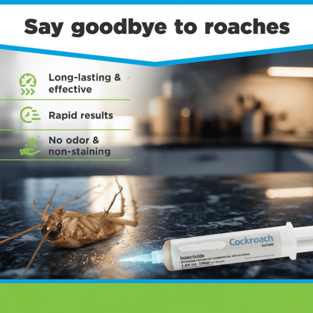 Cockroach gel bait 30 g with indoxacarb | Odorless long-term protection for cracks, joints & hiding places | Nestend