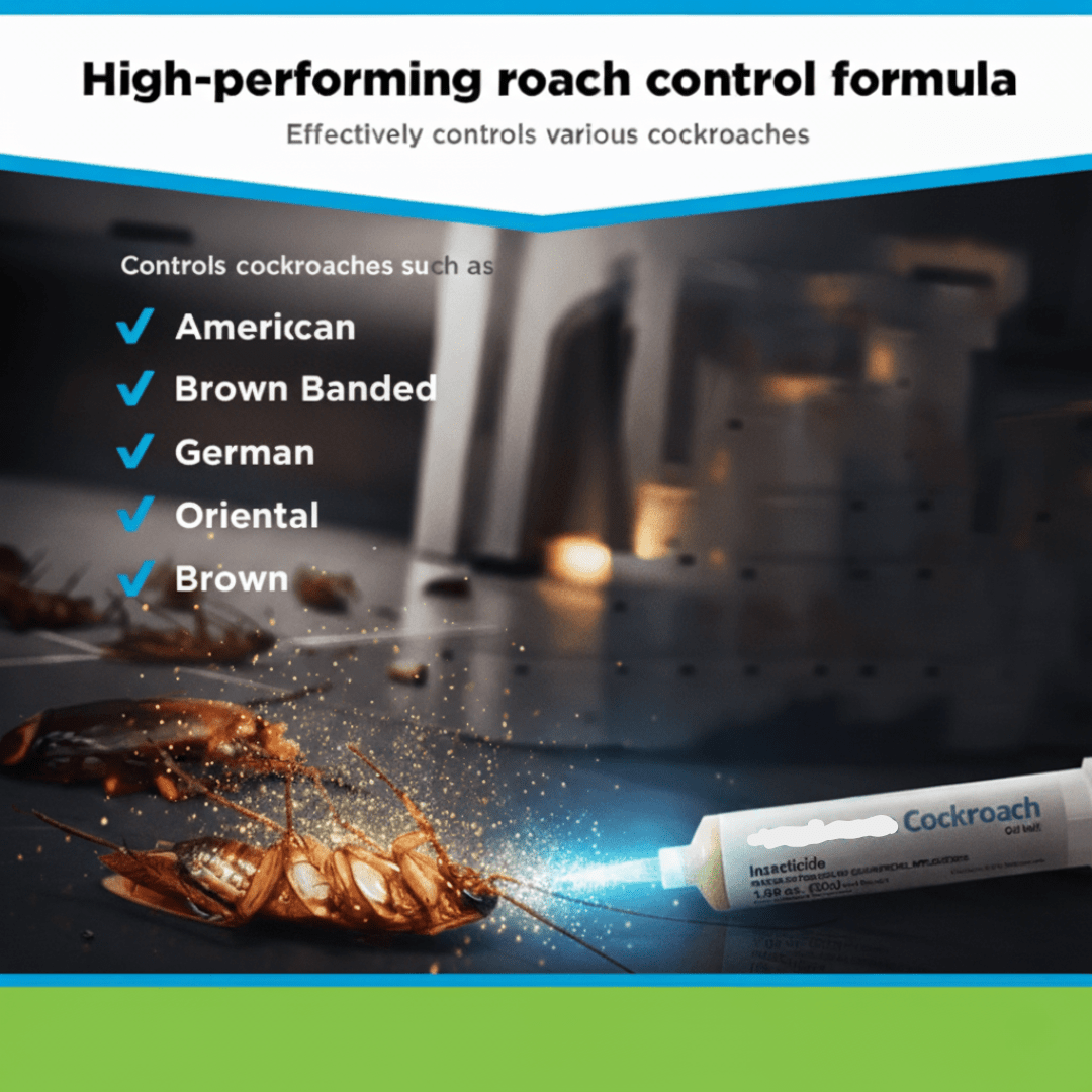 Cockroach gel bait 30 g with indoxacarb | Odorless long-term protection for cracks, joints & hiding places | Nestend