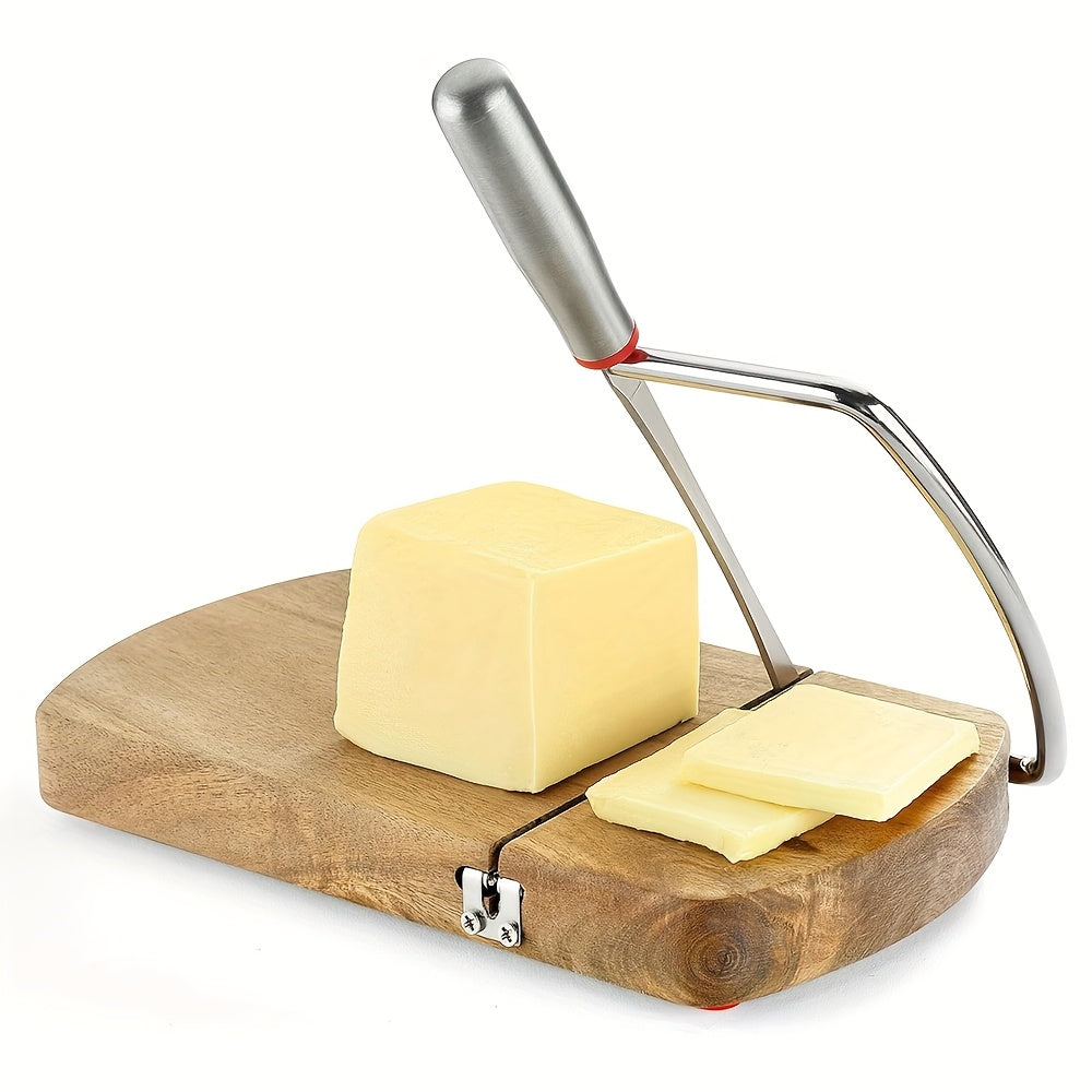 Cortador de queso con alambre y tabla para servir