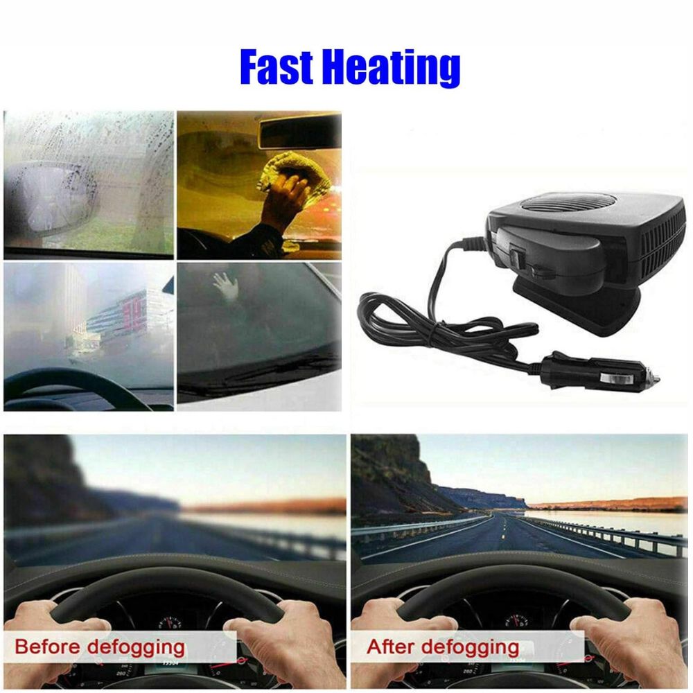 Kerantra | Termoventilatore per auto in ceramica 12V con termostato e due livelli di potenza