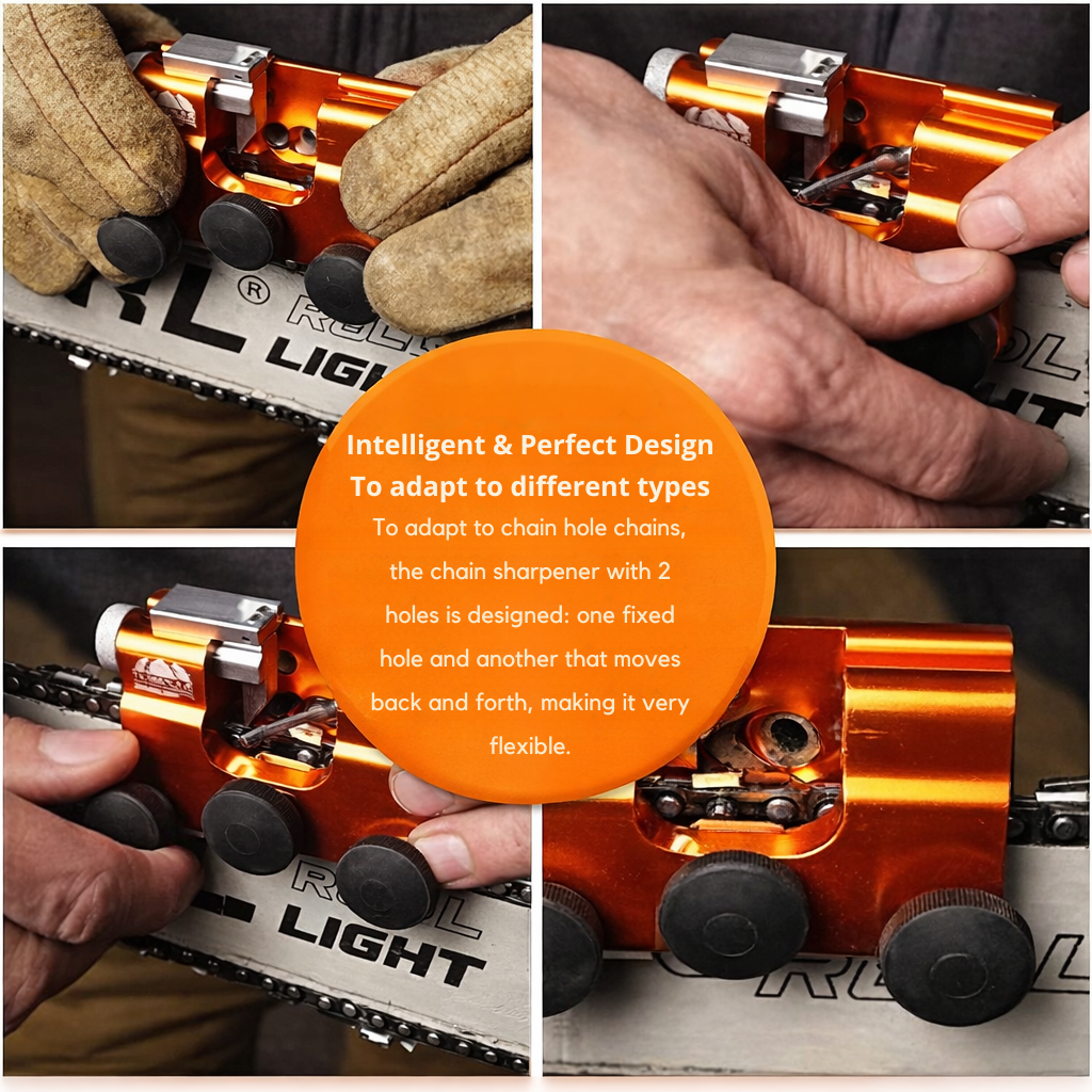 Kettaro | Manueller Kettensägenschärfer aus Aluminium für Sägeketten