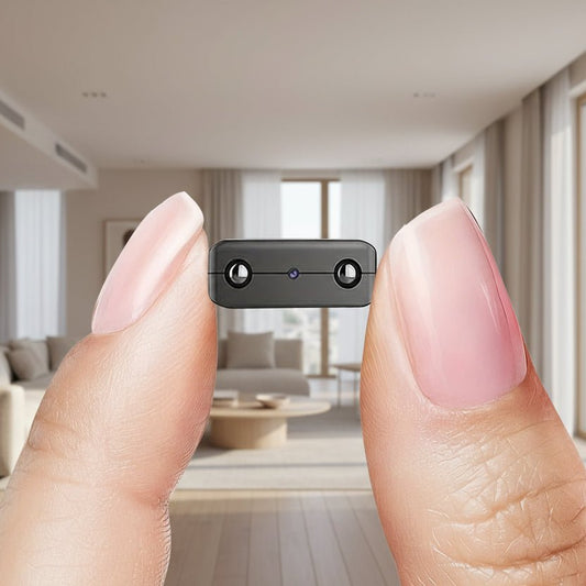 Lenvisa | Mini telecamera di sorveglianza Full HD con visione notturna e rilevamento del movimento