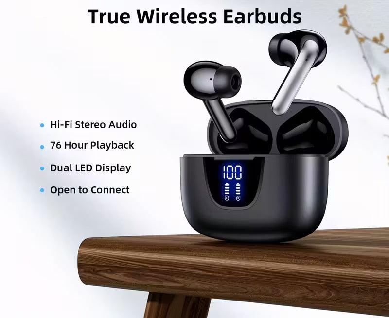 Tonvira | Kabellose In-Ear Kopfhörer mit Ladebox und 30 h Akkulaufzeit