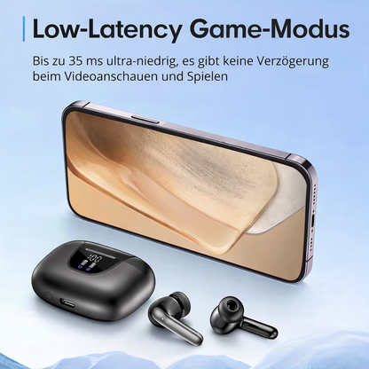 Tonvira | Kabellose In-Ear Kopfhörer mit Ladebox und 30 h Akkulaufzeit