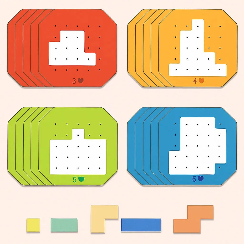 Kreativo | Logikspiel für Kreatives Lernen mit Farben und Bausteinen 2