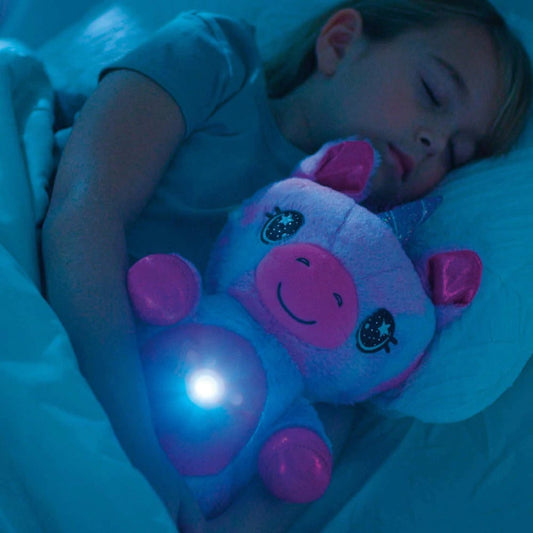 Nubelo | Kuscheltier mit Sternenprojektor, 6 Lichtfarben und Abschaltautomatik