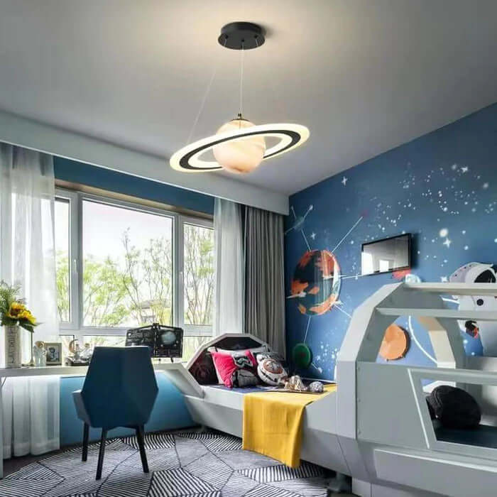 Stellumo Orbit | Lampada a sospensione LED dal design fantasioso a tema pianeti per la cameretta