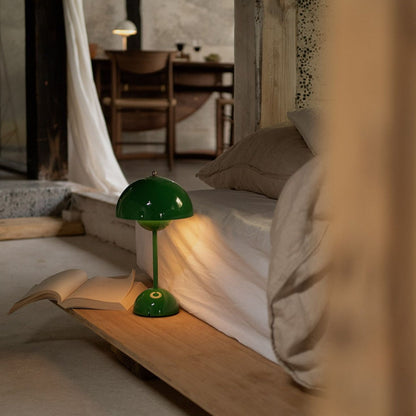 Retrova | Kabellose LED Tischlampe im Retro-Design mit Akku, Touch-dimmbar
