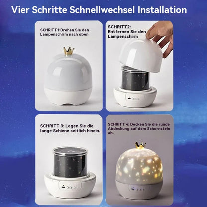 Traumilo | Sternenhimmel Projektor Kinder, 2in1 Nachtlicht mit USB