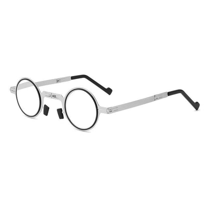 Lentiva | Faltbare Lesebrille aus Titanlegierung mit Etui, +1,0 bis +4,0