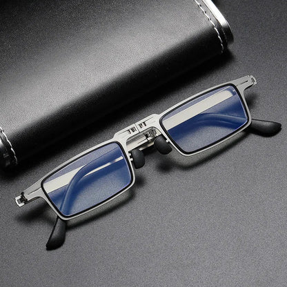 Lentiva | Faltbare Lesebrille aus Titanlegierung mit Etui, +1,0 bis +4,0