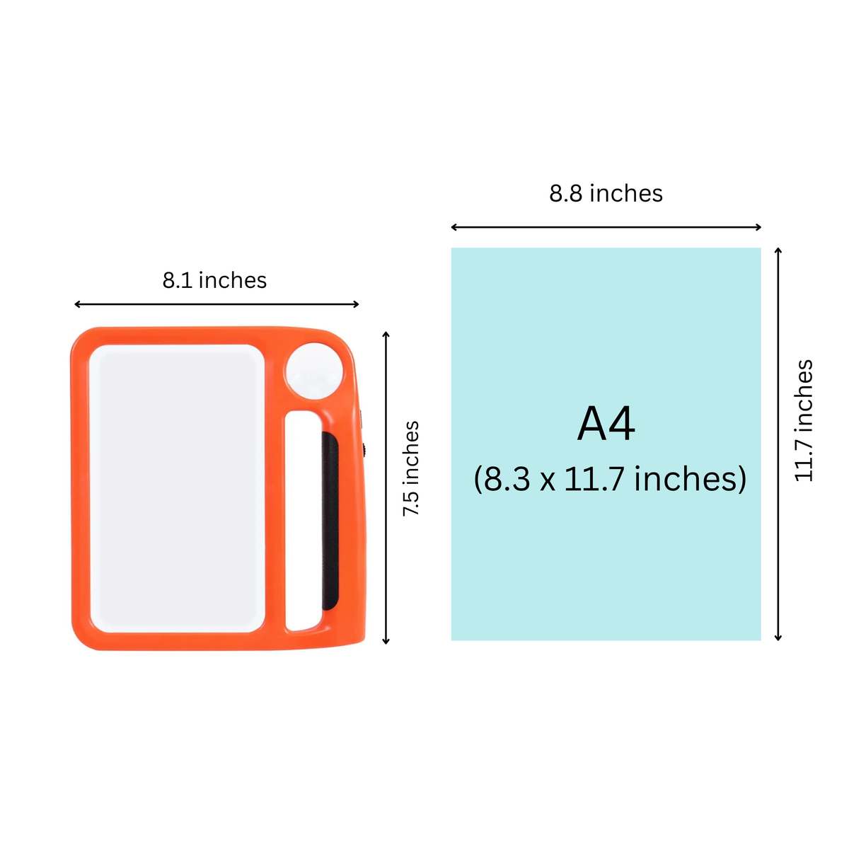 Lupenia | Lupa de lectura LED con aumentos de 5 y 10 veces, 48 LED, USB o pilas