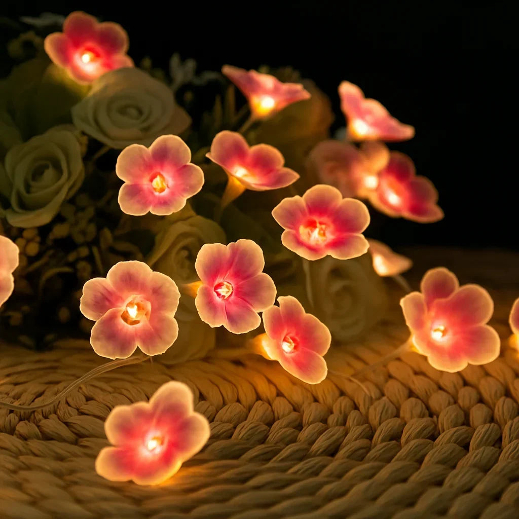 Blossana | Kirschblüten Lichterkette mit USB oder Batterie, 1 bis 5 m