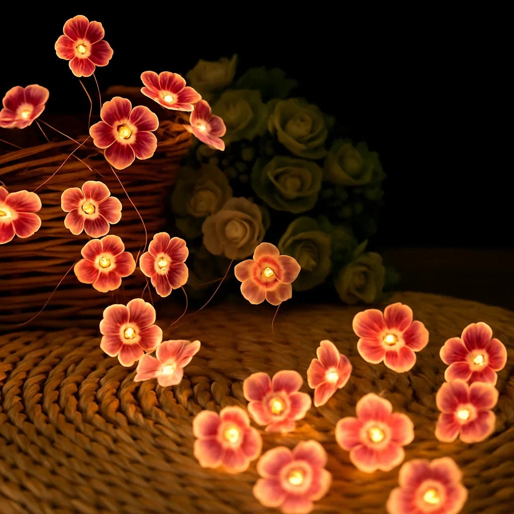 Blossana | Kirschblüten Lichterkette mit USB oder Batterie, 1 bis 5 m