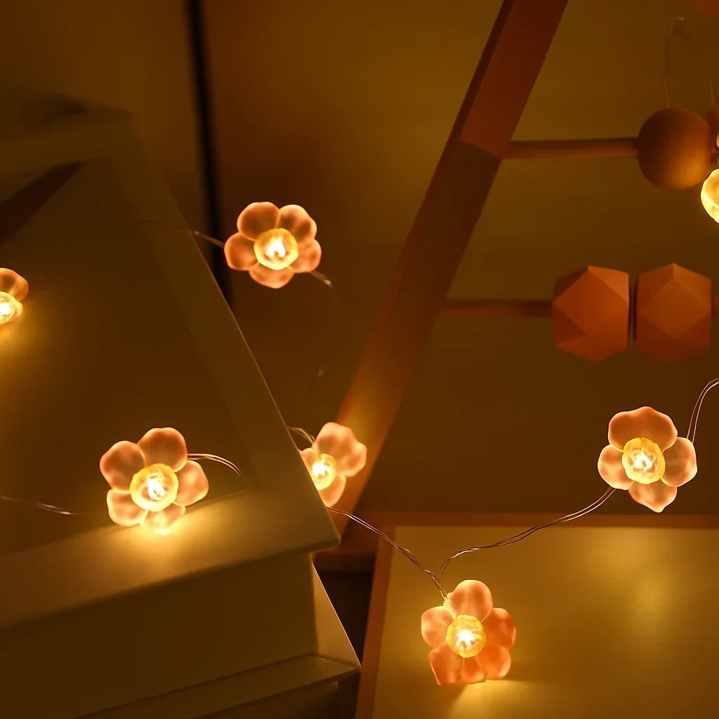 Blossana | Kirschblüten Lichterkette mit USB oder Batterie, 1 bis 5 m