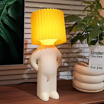 LumoPal Shy | Lampada da tavolo LED a forma di figura – dimmerabile e decorativa