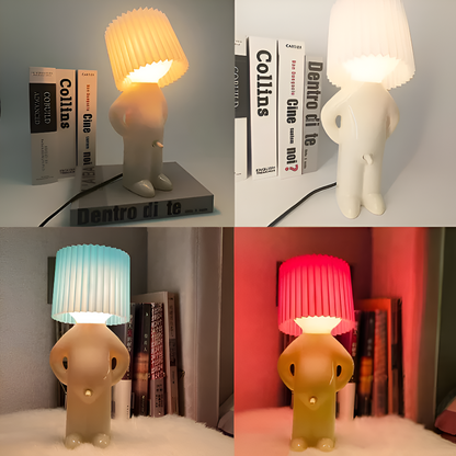 LumoPal Shy | Lampada da tavolo LED a forma di figura – dimmerabile e decorativa
