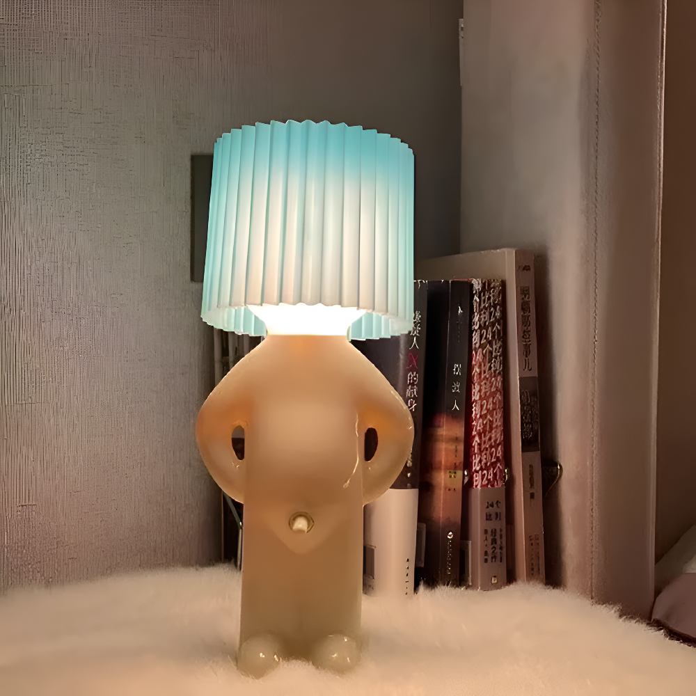 LumoPal Shy | Lampada da tavolo LED a forma di figura – dimmerabile e decorativa