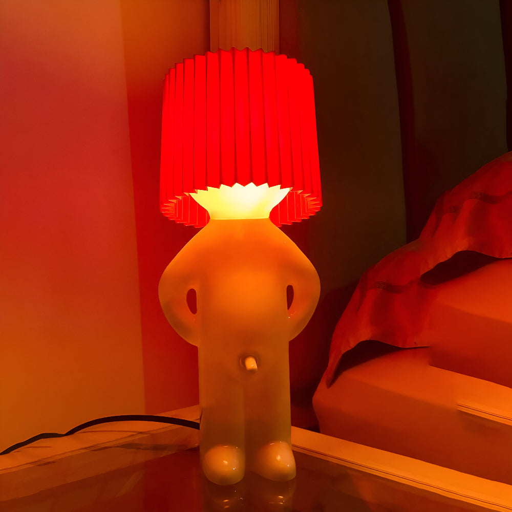 LumoPal Shy | Lampada da tavolo LED a forma di figura – dimmerabile e decorativa