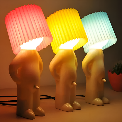 LumoPal Shy | Lampada da tavolo LED a forma di figura – dimmerabile e decorativa