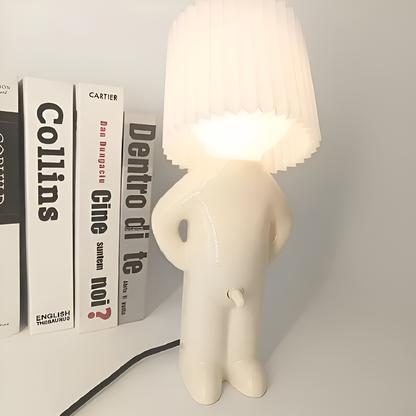 LumoPal Shy | Lampada da tavolo LED a forma di figura – dimmerabile e decorativa