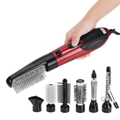 Luftige Eleganz | 2-in-1-Heißluftstyler und rotierender Haartrockner 0
