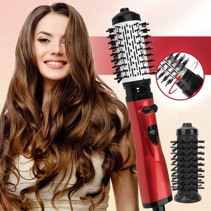 Luftige Eleganz | 2-in-1-Heißluftstyler und rotierender Haartrockner 1