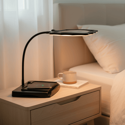 Luminara | Elegante Tischlupe mit Flexiblem Arm und LED-Beleuchtung 1