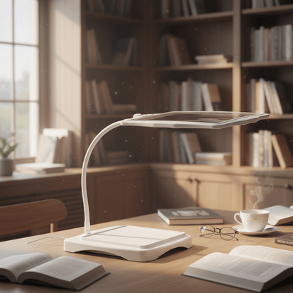 Luminara | Elegante Tischlupe mit Flexiblem Arm und LED-Beleuchtung 4
