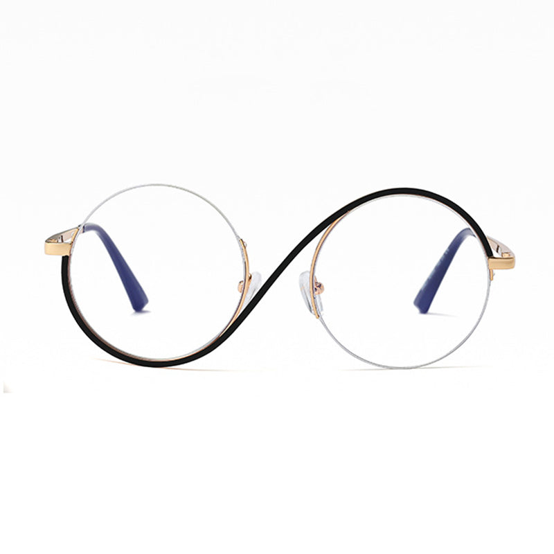 Lunara | Elegante Halbrand-Runde Brille 1