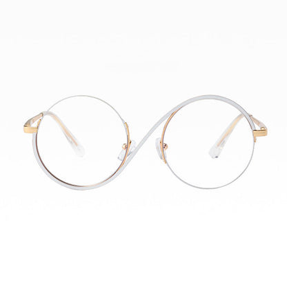 Lunara | Elegante Halbrand-Runde Brille 3