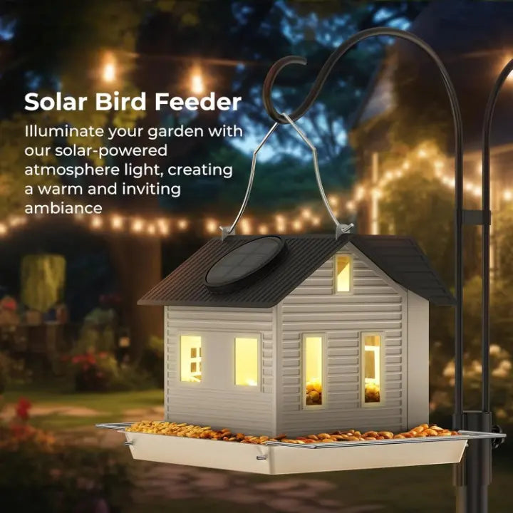 Lunara | Elegantes Vogelhaus mit Solar-LED-Beleuchtung 2