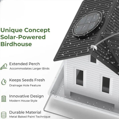 Lunara | Elegantes Vogelhaus mit Solar-LED-Beleuchtung 3