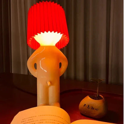 Grinsola | Lustige Schreibtischlampe im Figuren-Design aus ABS mit E27-Fassung
