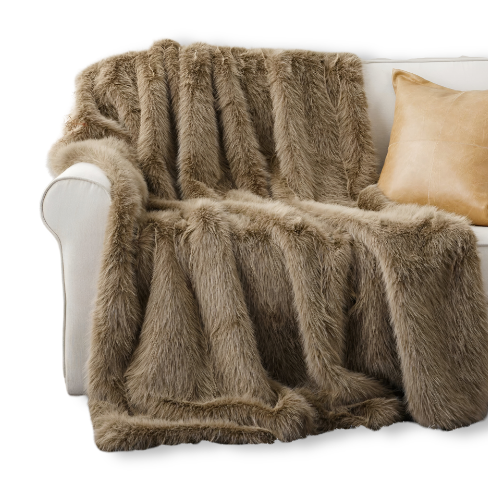 Velloria | Kuscheldecke in Felloptik mit weicher Rückseite, in 2 Größen