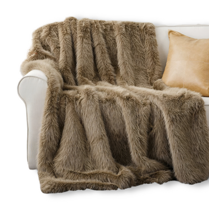 Velloria | Kuscheldecke in Felloptik mit weicher Rückseite, in 2 Größen