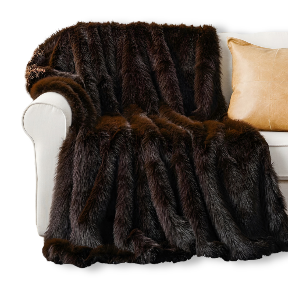 Velloria | Kuscheldecke in Felloptik mit weicher Rückseite, in 2 Größen