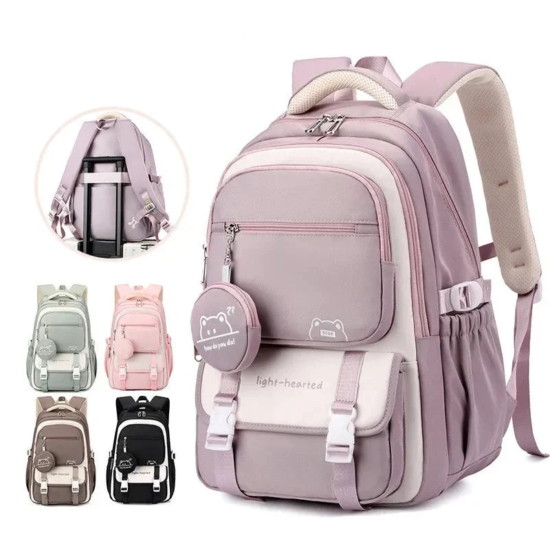BloomPack | Rucksack für Mädchen, wasserabweisend, mit verstellbaren Gurten