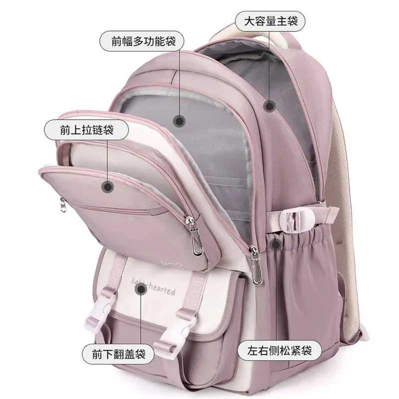 BloomPack | Rucksack für Mädchen, wasserabweisend, mit verstellbaren Gurten