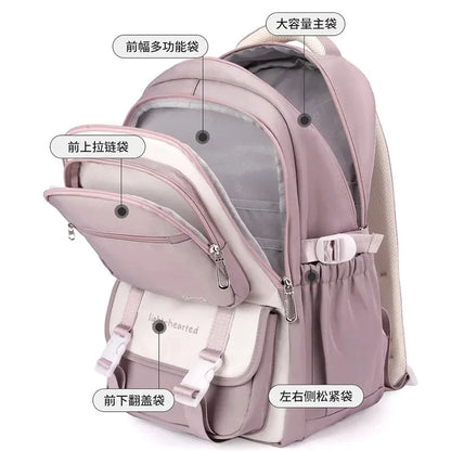 BloomPack | Rucksack für Mädchen, wasserabweisend, mit verstellbaren Gurten