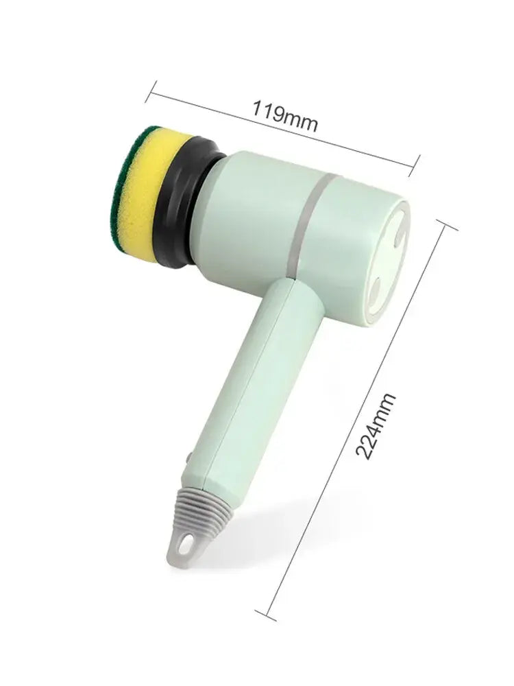 Cleanova SpinBrush | Wiederaufladbare elektrische Reinigungsbürste mit 360° Rotation & IPX7