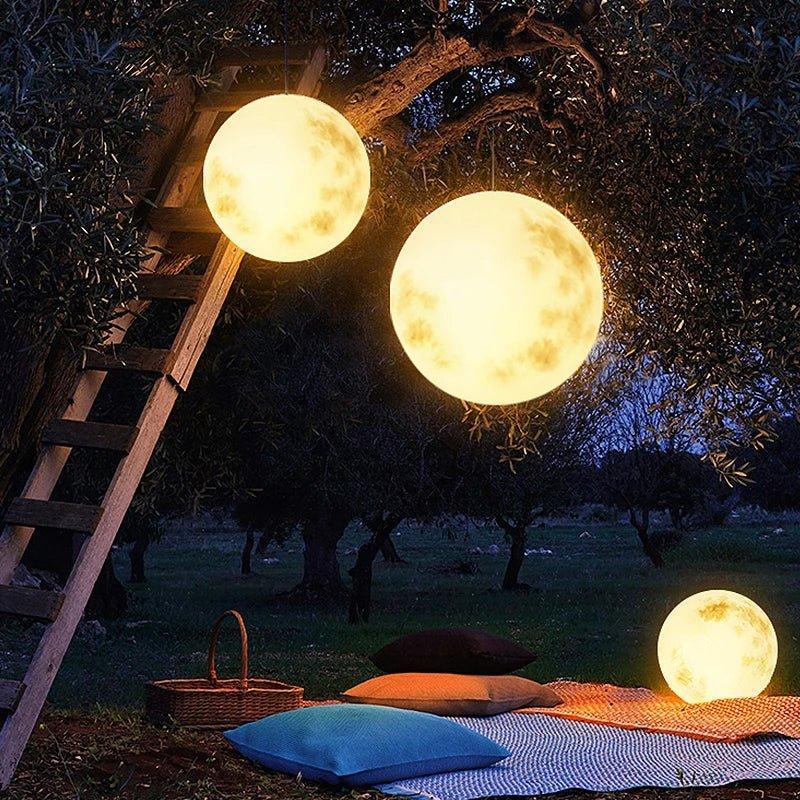 Lunara Glóma | Lampada da giardino LED ricaricabile a forma di luna