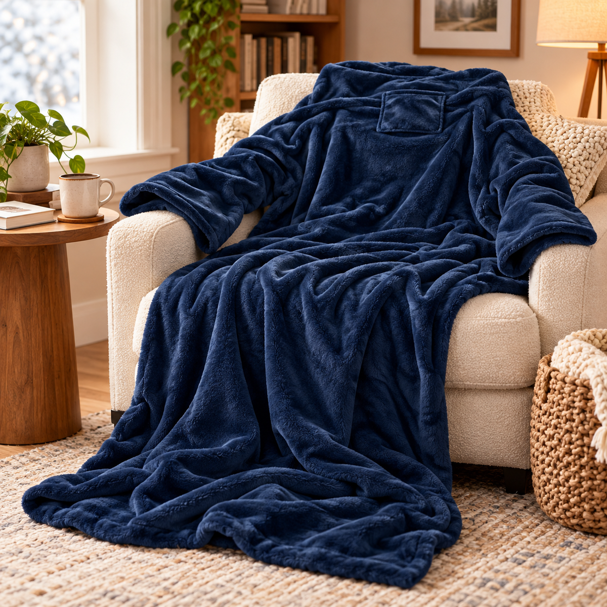 Armelino | Coperta riscaldante con maniche, 3 livelli di calore e spegnimento dopo 30 minuti
