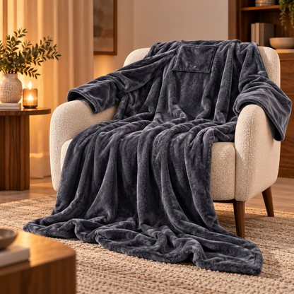 Armelino | Coperta riscaldante con maniche, 3 livelli di calore e spegnimento dopo 30 minuti