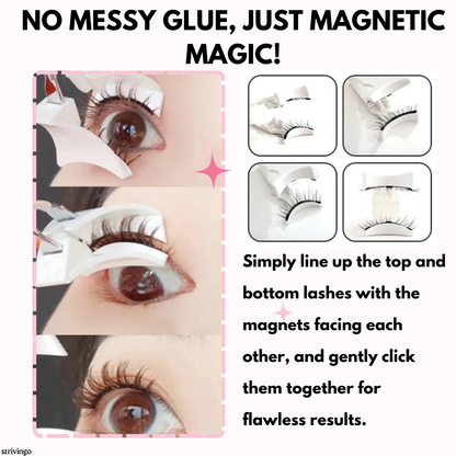 Wimora | Magnetische Wimpern ohne Kleber, wiederverwendbar in 3 Stilen