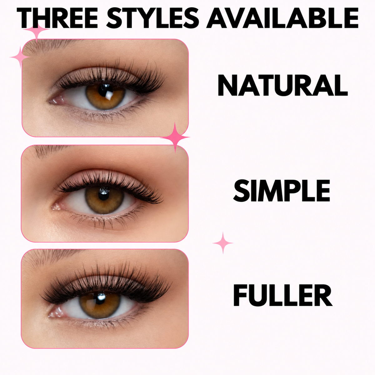 Wimora | Magnetische Wimpern ohne Kleber, wiederverwendbar in 3 Stilen
