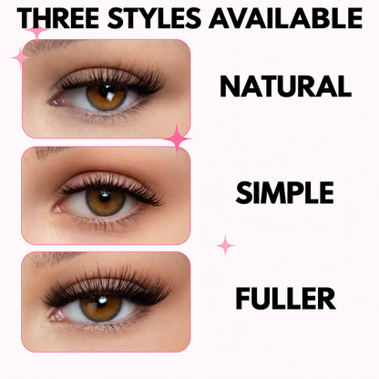 Wimora | Magnetische Wimpern ohne Kleber, wiederverwendbar in 3 Stilen