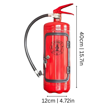 Durstino | Handgefertigte Minibar aus einem echten Feuerlöscher, Industrie-Look