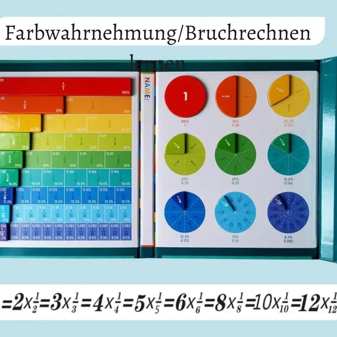 Mathezauber | Magnetisches Lernspielzeug für Brüche 5