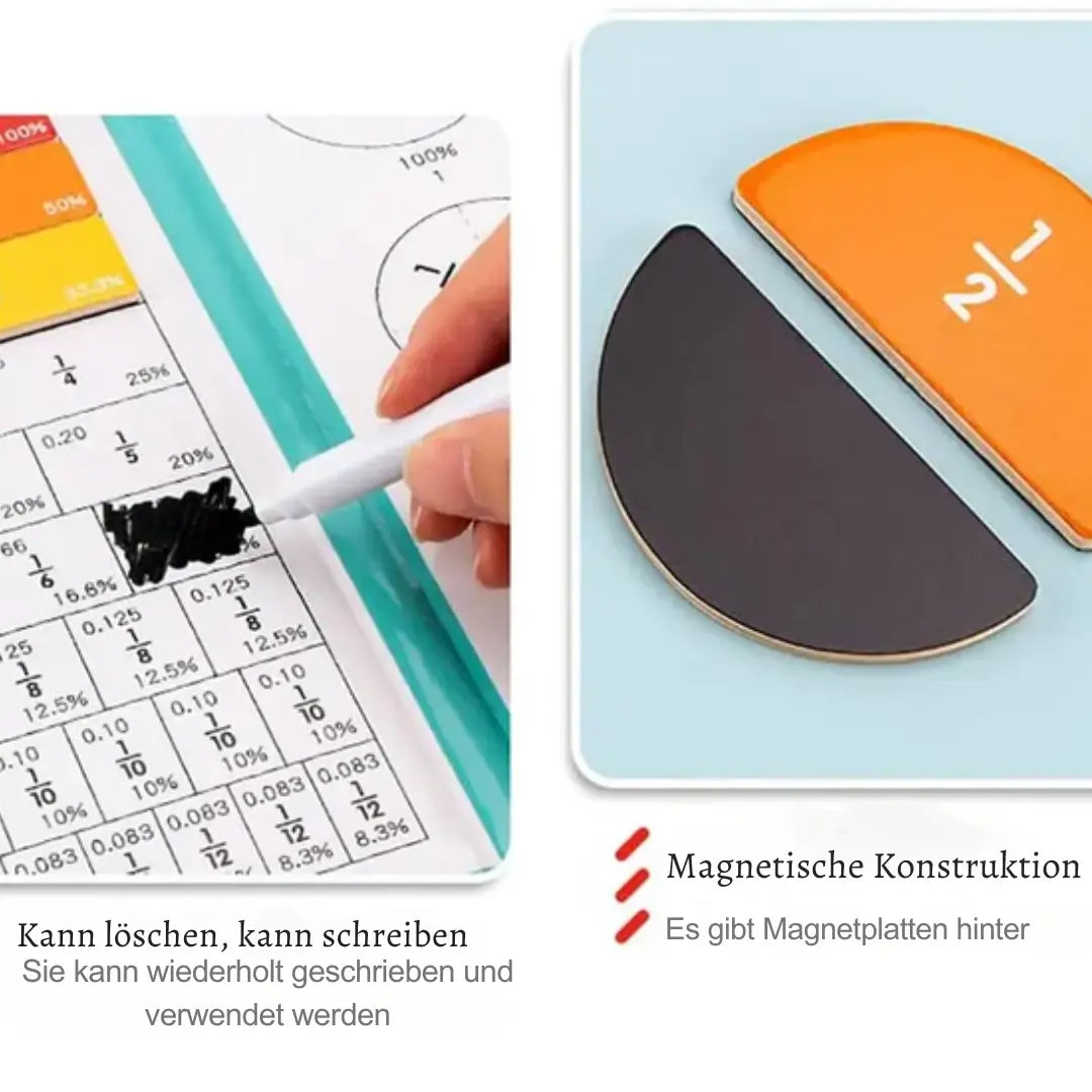 Mathezauber | Magnetisches Lernspielzeug für Brüche 6